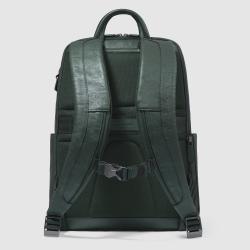 Рюкзак для ноутбука 14″ Piquadro BLACK SQUARE (B3) Green-Green CA6501B3_VEVE