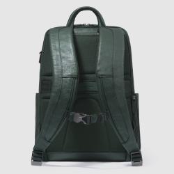 Рюкзак для ноутбука 15,6″ Piquadro BLACK SQUARE (B3) Green-Green CA6503B3_VEVE