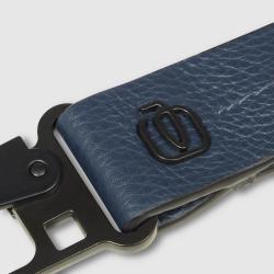 Шкіряний брелок з карабіном Piquadro RUSSEL (W137) Blue PC6846W137_BLU