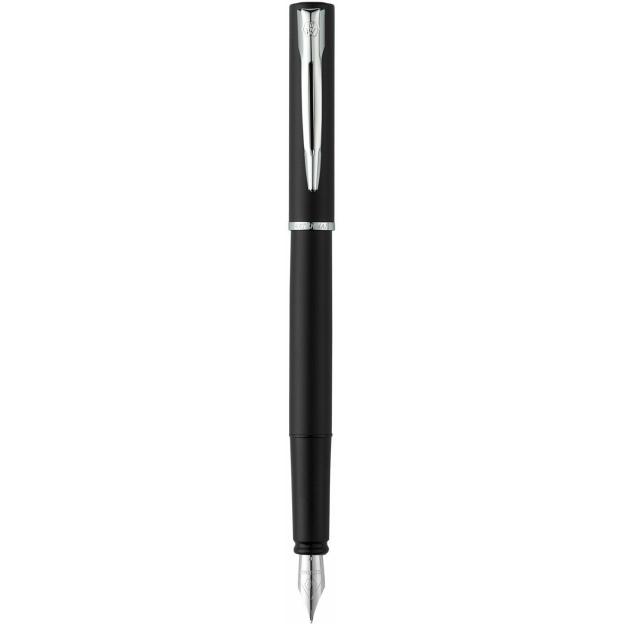 Ручка перова Waterman ALLURE Black CT FP F