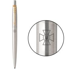 Ручка шариковая Parker JOTTER SPECIAL Stainless Steel GT BP Эмблема СБУ