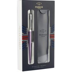 Набір Parker JOTTER Victoria Violet CT BP (кулькова ручка та чохол)