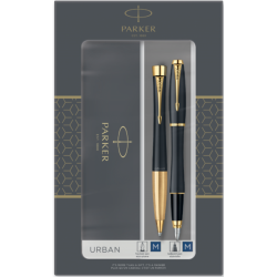 Набір Parker URBAN Muted Black GT FP+BP (перова та кулькова ручка)
