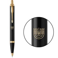 Ручка кулькова Parker IM UKRAINE Black GT BP Тризуб Менора