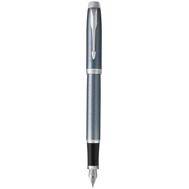 Ручка перьевая Parker IM Light Blue Grey CT FP F