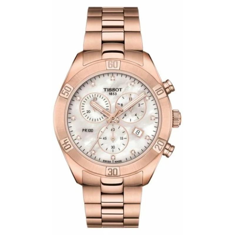Жіночий годинник Tissot PR100 Sport Chic Chrono T101.917.33.116.00