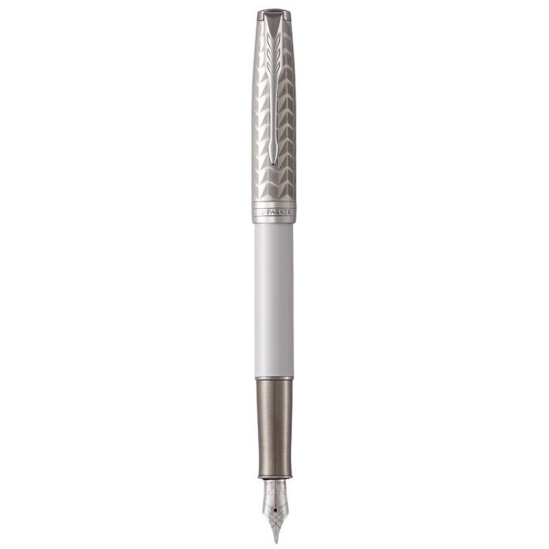 Ручка перова Parker SONNET Metal Pearl Lacquer CT FP18 F
