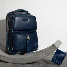Рюкзак для ноутбука 15″ Piquadro BLUE SQUARE (B2) Navy Blue CA4894B2_BLU2
