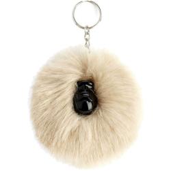 Брелок Kipling POMPOM MONKEY Silver Beige (02R)