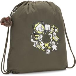 Рюкзак (сумка для обуви) Kipling SUPERTABOO LIGHT Garden Grey Fun (22I)