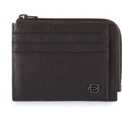 Картхолдер з монетницею Piquadro BLACK SQUARE (B3) D.Brown PP4822B3R_TM