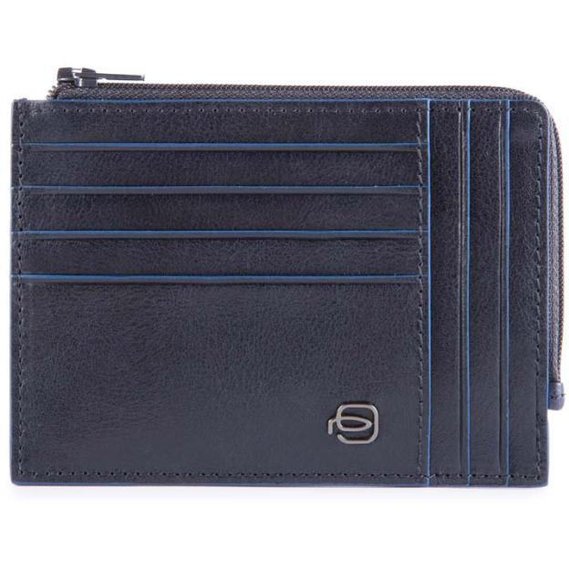 Картхолдер с монетницей Piquadro BLUE SQUARE (B2S) Blue PU1243B2SR_BLU