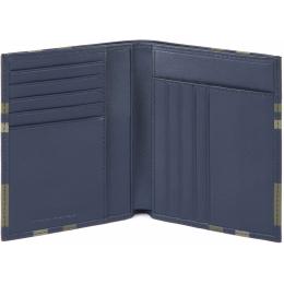 Портмоне Piquadro TAG CheckBlue PU1393TAGR_CHECKBLU