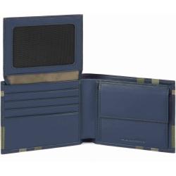 Портмоне Piquadro TAG CheckBlue PU4518TAGR_CHECKBLU