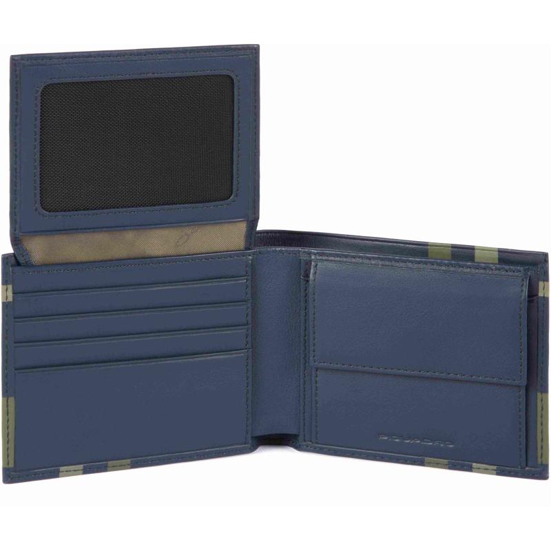 Портмоне Piquadro TAG CheckBlue PU4518TAGR_CHECKBLU
