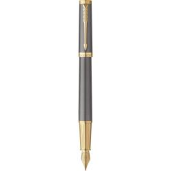 Ручка перова Parker INGENUITY Grey Lacquer GT FP F