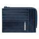 Картхолдер з монетницею Piquadro BLUE SQUARE (B2) Navy Blue PU1243B2R_BLU2