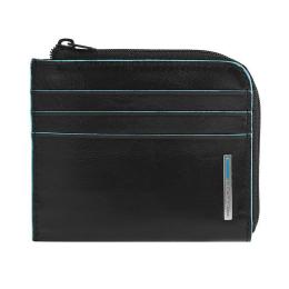 Картхолдер с монетницей Piquadro BLUE SQUARE (B2) Black PU3410B2_N
