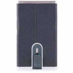 Кредитница-портмоне Piquadro BLACK SQUARE (B3) Ocean Blue PP4891B3R_BLU4
