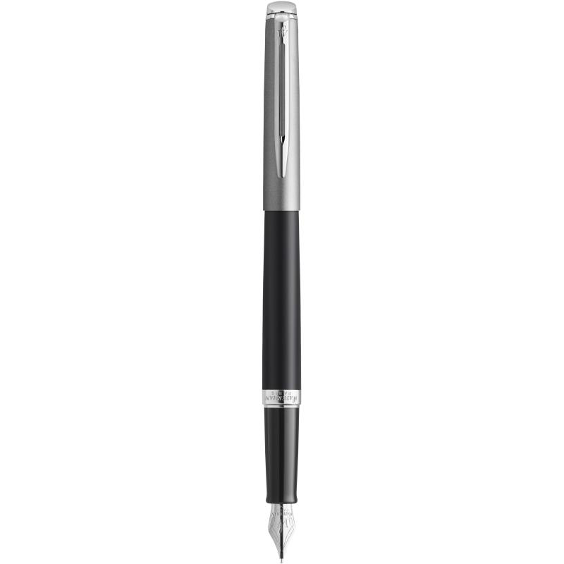 Ручка перова Waterman HEMISPHERE Essentials Metal Black Lacquer CT FP F