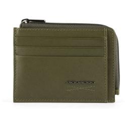 Картхолдер з монетницею Piquadro Obidos (W110) Green PP4822W110R_VE