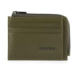 Картхолдер с монетницей Piquadro Obidos (W110) Green PP4822W110R_VE