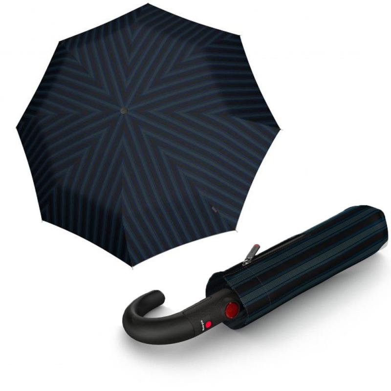 Парасолька-автомат Knirps T.260 Medium Duomatic/2Line Up Black Ecorepel Kn95 3260 8499