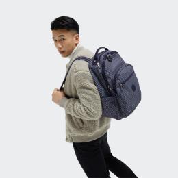 Рюкзак для ноутбука 15″ Kipling SEOUL Triangle Blue (O56)