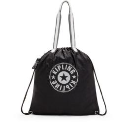 Сумка-рюкзак (складана) Kipling DRAWPACK Black Extra (K47)