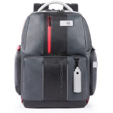 Рюкзак для ноутбука з LED-підсвічуванням Piquadro URBAN Grey-Black CA4550UB00BML_GRN