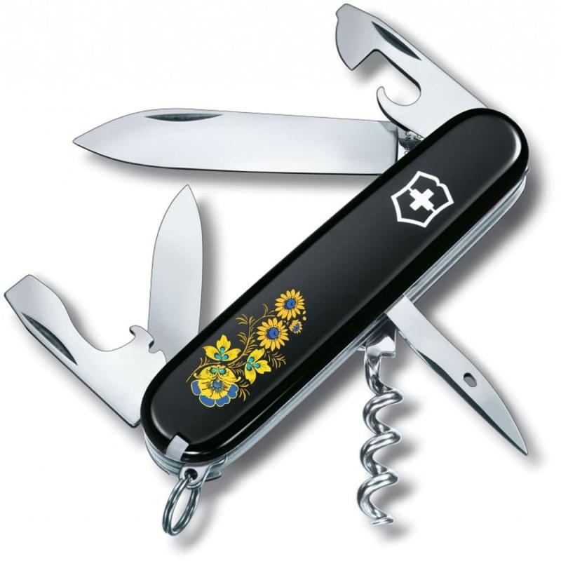 Швейцарський складаний ніж 91мм Victorinox SPARTAN UKRAINE 1.3603.3_T1036u