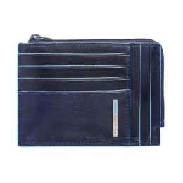 Картхолдер с монетницей Piquadro BLUE SQUARE (B2) Navy Blue PU1243B2_BLU2