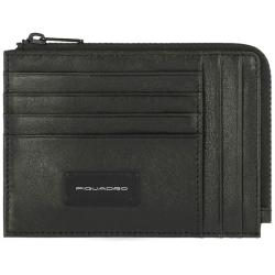 Картхолдер з монетницею Piquadro HARPER (AP) Black PU1243APR_N