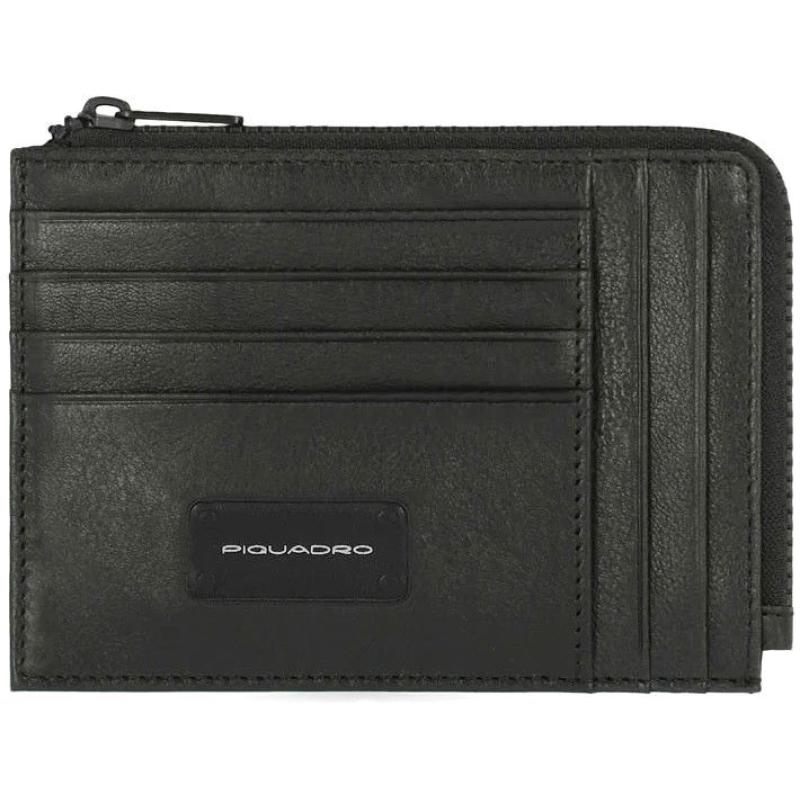 Картхолдер з монетницею Piquadro HARPER (AP) Black PU1243APR_N
