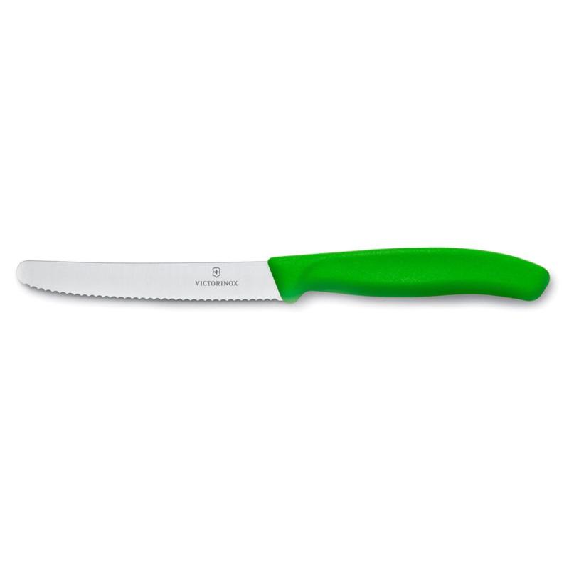 Ніж серейторний 11 см Victorinox SWISS CLASSIC Tomato Sausage 6.7836.L114