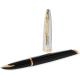 Ручка перьевая Waterman CARENE Deluxe Black/silver FP18 F