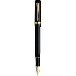 Ручка перова Parker DUOFOLD Black GT FP18 F