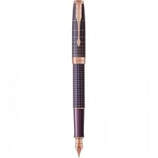Ручка перова Parker SONNET Cisele Silver Purple Matrix PGT FP18 F