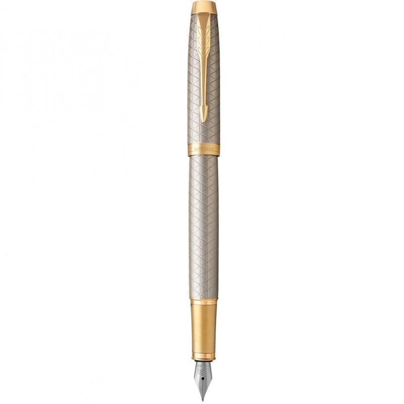 Ручка перова Parker IM Premium Warm Silver GT FP F