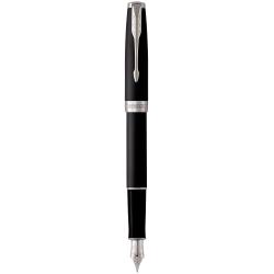 Ручка перова Parker SONNET Matte Black Lacquer CT FP F