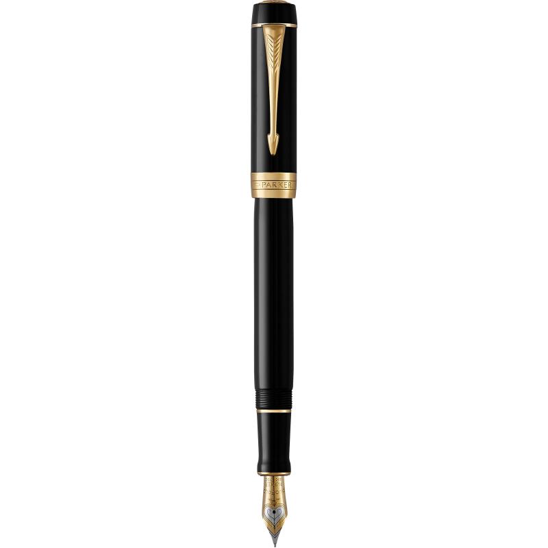 Ручка перова Parker DUOFOLD Classic Black GT FP18 F
