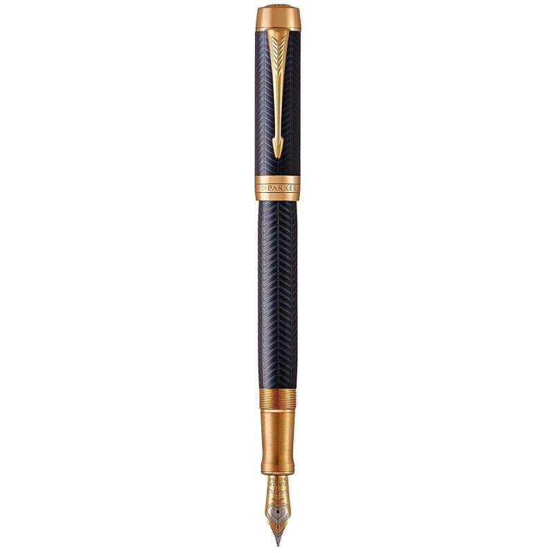 Ручка перова Parker DUOFOLD Prestige Blue Chevron GT FP18 F