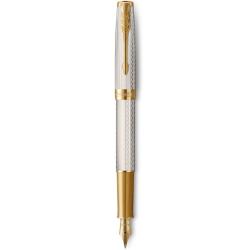 Ручка перова Parker SONNET Silver Mistral GT FP18 F