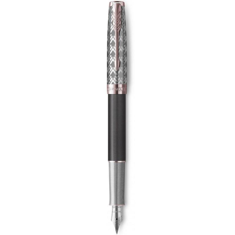 Ручка перова Parker SONNET Metal Grey Lacquer PGT FP18 F