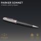 Ручка шариковая Parker SONNET Metal & Grey Lacquer PGT BP