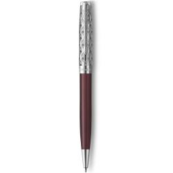 Ручка кулькова Parker SONNET Metal & Red Lacquer CT BP