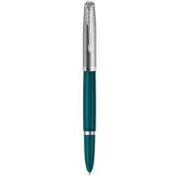 Ручка перова Parker PARKER 51 Teal Blue CT FP F