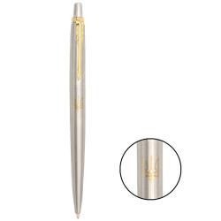 Ручка кулькова Parker JOTTER UKRAINE Stainless Steel GT BP Тризуб золотий