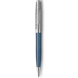 Ручка кулькова Parker SONNET Metal & Blue Lacquer CT BP