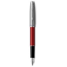 Ручка перова Parker SONNET Essentials Metal & Red Lacquer CT FP F